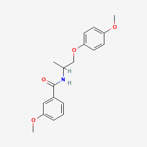 3-methoxy-N-[2-(4-methoxyphenoxy)-1-methylethyl]benzamide