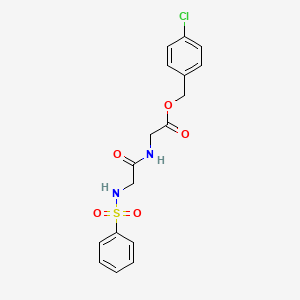 4-chlorobenzyl N-(phenylsulfonyl)glycylglycinate