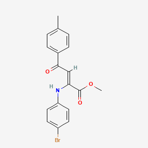 methyl (Z)-2-(4-bromoanilino)-4-(4-methylphenyl)-4-oxobut-2-enoate