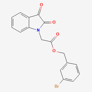 (3-Bromophenyl)methyl 2-(2,3-dioxoindol-1-yl)acetate