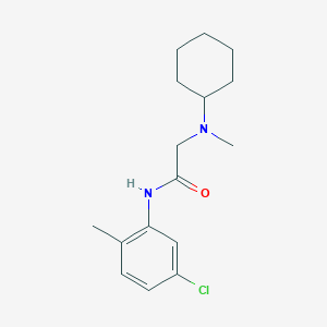 N-(5-chloro-2-methylphenyl)-2-[cyclohexyl(methyl)amino]acetamide