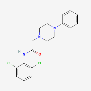 molecular formula C18H19Cl2N3O B4601251 N-(2,6-dichlorophenyl)-2-(4-phenylpiperazin-1-yl)acetamide 