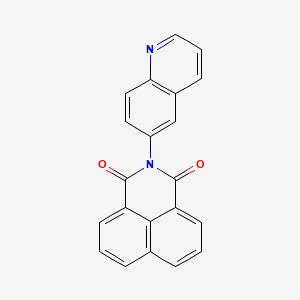 molecular formula C21H12N2O2 B4601295 2-Quinolin-6-yl-benzo[de]isoquinoline-1,3-dione 