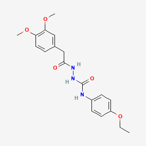 2-[(3,4-dimethoxyphenyl)acetyl]-N-(4-ethoxyphenyl)hydrazinecarboxamide