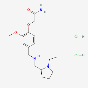 2-[4-({[(1-ethyl-2-pyrrolidinyl)methyl]amino}methyl)-2-methoxyphenoxy]acetamide dihydrochloride