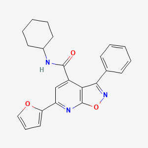 N-cyclohexyl-6-(2-furyl)-3-phenylisoxazolo[5,4-b]pyridine-4-carboxamide