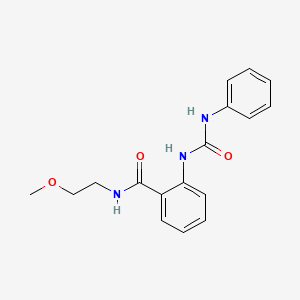 molecular formula C17H19N3O3 B4601372 2-[(anilinocarbonyl)amino]-N-(2-methoxyethyl)benzamide 