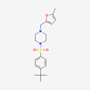 1-{[4-(TERT-BUTYL)PHENYL]SULFONYL}-4-[(5-METHYL-2-FURYL)METHYL]PIPERAZINE