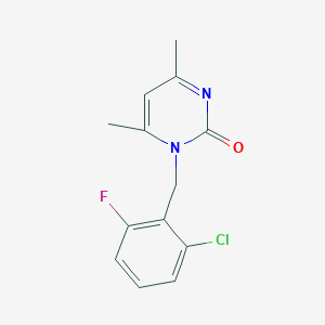 1-[(2-CHLORO-6-FLUOROPHENYL)METHYL]-4,6-DIMETHYL-1,2-DIHYDROPYRIMIDIN-2-ONE