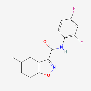 N-(2,4-difluorophenyl)-5-methyl-4,5,6,7-tetrahydro-1,2-benzoxazole-3-carboxamide