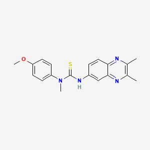 N'-(2,3-dimethyl-6-quinoxalinyl)-N-(4-methoxyphenyl)-N-methylthiourea