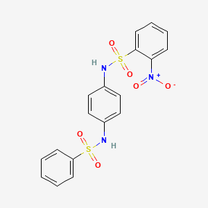 N-[4-(benzenesulfonamido)phenyl]-2-nitrobenzenesulfonamide