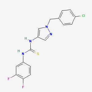 N-[1-(4-chlorobenzyl)-1H-pyrazol-4-yl]-N'-(3,4-difluorophenyl)thiourea