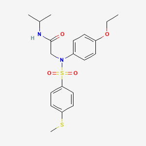 N~2~-(4-ethoxyphenyl)-N~1~-isopropyl-N~2~-{[4-(methylthio)phenyl]sulfonyl}glycinamide