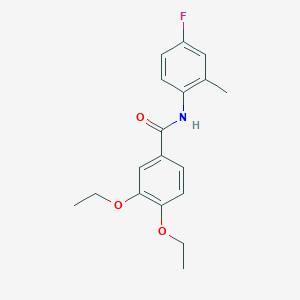 3,4-diethoxy-N-(4-fluoro-2-methylphenyl)benzamide