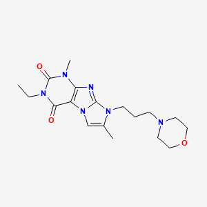 2-Ethyl-4,7-dimethyl-6-(3-morpholin-4-ylpropyl)purino[7,8-a]imidazole-1,3-dione