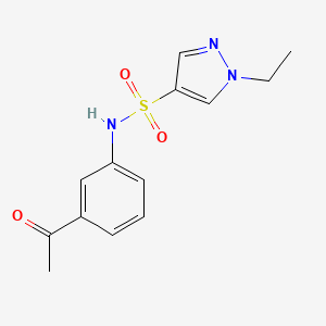 N-(3-acetylphenyl)-1-ethyl-1H-pyrazole-4-sulfonamide