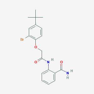 2-{[(2-bromo-4-tert-butylphenoxy)acetyl]amino}benzamide