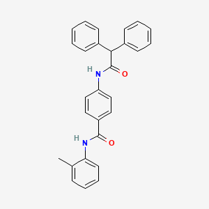 4-[(2,2-diphenylacetyl)amino]-N-(2-methylphenyl)benzamide