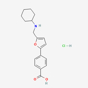 4-{5-[(cyclohexylamino)methyl]-2-furyl}benzoic acid hydrochloride