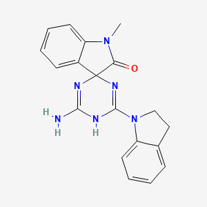 4'-amino-6'-(2,3-dihydro-1H-indol-1-yl)-1-methyl-5'H-spiro[indole-3,2'-[1,3,5]triazin]-2(1H)-one