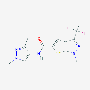 N-(1,3-dimethyl-1H-pyrazol-4-yl)-1-methyl-3-(trifluoromethyl)-1H-thieno[2,3-c]pyrazole-5-carboxamide