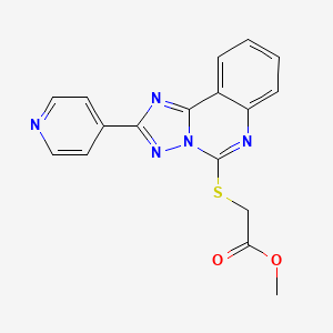 Methyl [(2-pyridin-4-yl[1,2,4]triazolo[1,5-c]quinazolin-5-yl)thio]acetate