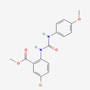 Methyl 5-bromo-2-{[(4-methoxyanilino)carbonyl]amino}benzoate