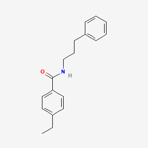 molecular formula C18H21NO B4601817 4-ethyl-N-(3-phenylpropyl)benzamide 