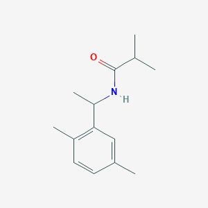 molecular formula C14H21NO B4601828 N-[1-(2,5-dimethylphenyl)ethyl]-2-methylpropanamide 