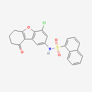 N-(4-chloro-9-oxo-6,7,8,9-tetrahydrodibenzo[b,d]furan-2-yl)-1-naphthalenesulfonamide