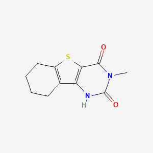 3-methyl-6,7,8,9-tetrahydro[1]benzothieno[3,2-d]pyrimidine-2,4(1H,3H)-dione