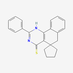 2-phenyl-3H-spiro[benzo[h]quinazoline-5,1'-cyclopentane]-4(6H)-thione