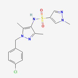 N~4~-[1-(4-CHLOROBENZYL)-3,5-DIMETHYL-1H-PYRAZOL-4-YL]-1-METHYL-1H-PYRAZOLE-4-SULFONAMIDE