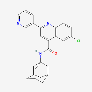 N-(ADAMANTAN-1-YL)-6-CHLORO-2-(PYRIDIN-3-YL)QUINOLINE-4-CARBOXAMIDE