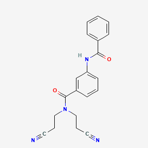 3-benzamido-N,N-bis(2-cyanoethyl)benzamide