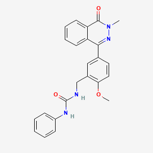 3-{[2-METHOXY-5-(3-METHYL-4-OXO-3,4-DIHYDROPHTHALAZIN-1-YL)PHENYL]METHYL}-1-PHENYLUREA