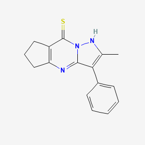 2-methyl-3-phenyl-6,7-dihydro-5H-cyclopenta[d]pyrazolo[1,5-a]pyrimidine-8-thiol