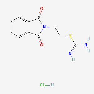 molecular formula C11H12ClN3O2S B4602012 2-(1,3-dioxo-1,3-dihydro-2H-isoindol-2-yl)ethyl imidothiocarbamate hydrochloride 