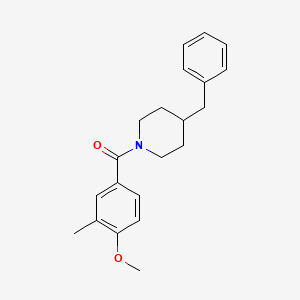 (4-Benzylpiperidin-1-yl)(4-methoxy-3-methylphenyl)methanone