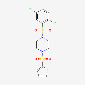 1-[(2,5-dichlorophenyl)sulfonyl]-4-(2-thienylsulfonyl)piperazine