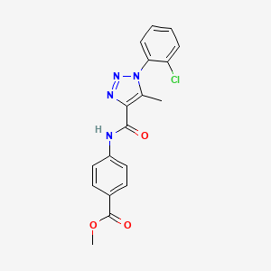 methyl 4-({[1-(2-chlorophenyl)-5-methyl-1H-1,2,3-triazol-4-yl]carbonyl}amino)benzoate