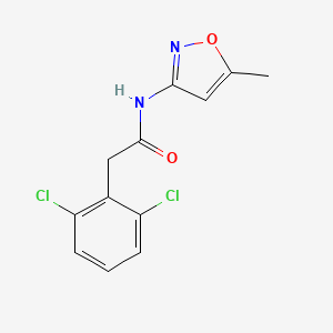 molecular formula C12H10Cl2N2O2 B4602117 2-(2,6-dichlorophenyl)-N-(5-methyl-3-isoxazolyl)acetamide 