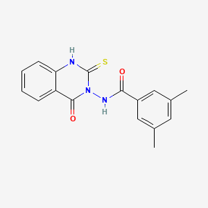 N-(2-mercapto-4-oxo-3(4H)-quinazolinyl)-3,5-dimethylbenzamide