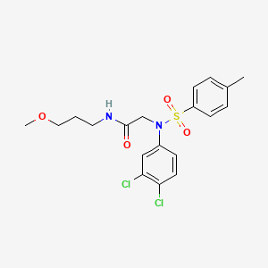 2-(3,4-dichloro-N-(4-methylphenyl)sulfonylanilino)-N-(3-methoxypropyl)acetamide