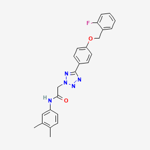 N-(3,4-dimethylphenyl)-2-(5-{4-[(2-fluorobenzyl)oxy]phenyl}-2H-tetrazol-2-yl)acetamide