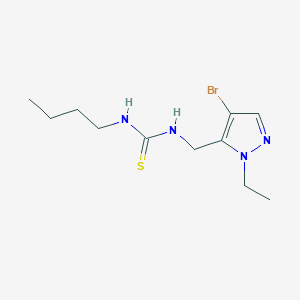 N-[(4-bromo-1-ethyl-1H-pyrazol-5-yl)methyl]-N'-butylthiourea