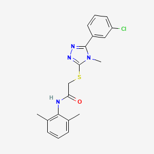 2-{[5-(3-chlorophenyl)-4-methyl-4H-1,2,4-triazol-3-yl]thio}-N-(2,6-dimethylphenyl)acetamide