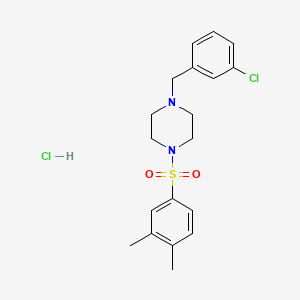 1-(3-chlorobenzyl)-4-[(3,4-dimethylphenyl)sulfonyl]piperazine hydrochloride