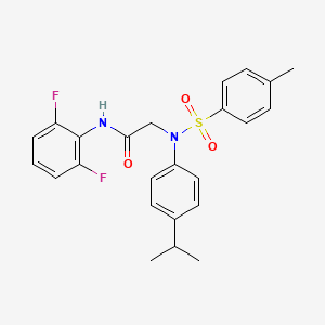 N~1~-(2,6-difluorophenyl)-N~2~-(4-isopropylphenyl)-N~2~-[(4-methylphenyl)sulfonyl]glycinamide